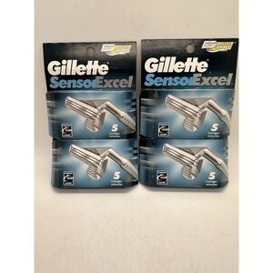 Gillette Sensor Excel Razor Blade Refills 4 Packs 5 Ct 20 Total Cartridges
